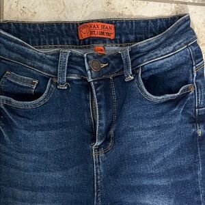 Wax Jean Women's High Rise Dark Blue Jeans